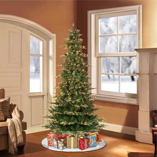 9ft. Pre-Lit Aspen Fir Artificial Christmas Tree, Clear Lights